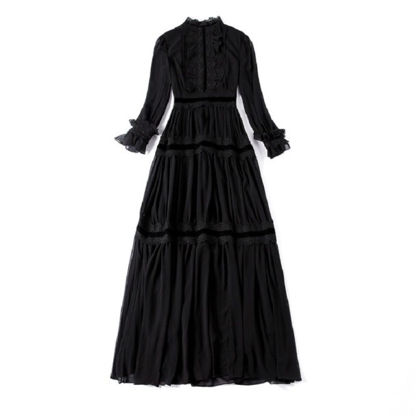 Vestido largo negro de mujer L