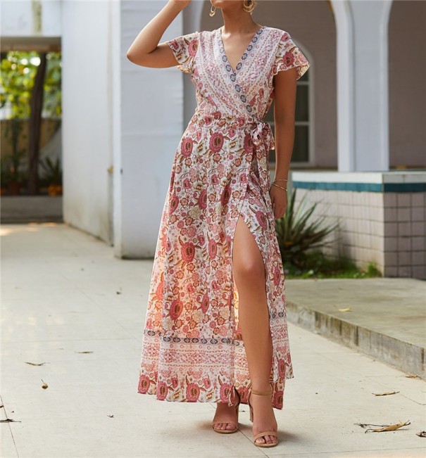 Vestido largo tie-dye para mujer L 6