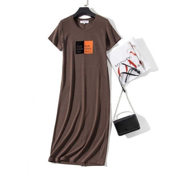 Vestido largo vanessa café XL