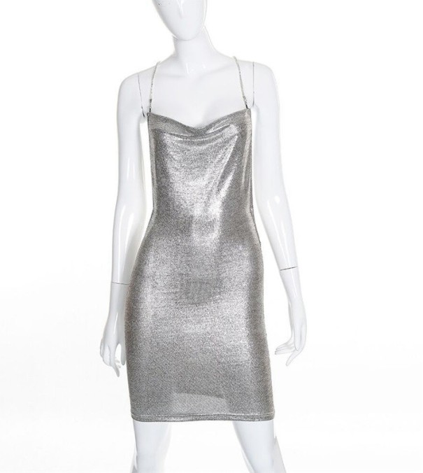Vestido lujoso y brillante M