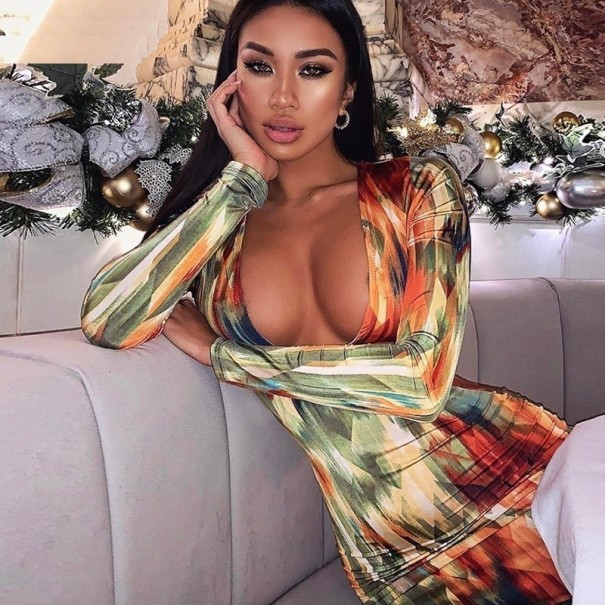 Vestido midi elástico S
