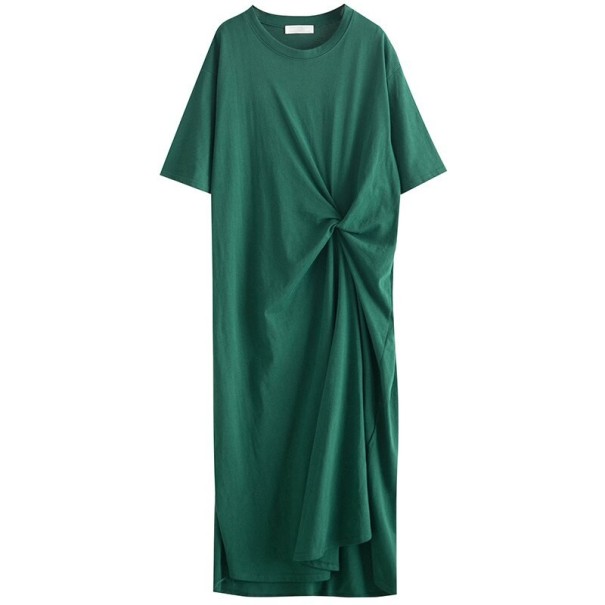 Vestido midi estilo camiseta Tatyana verde M