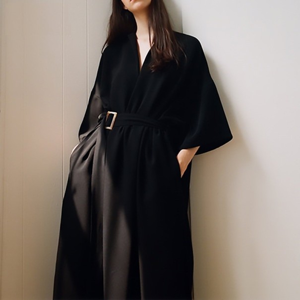 Vestido midi negro 1