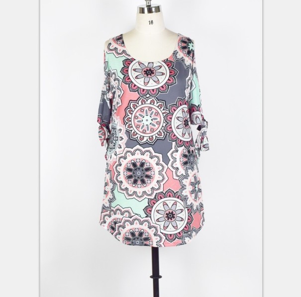 Vestido mini de mujer con aberturas - tallas grandes M 3