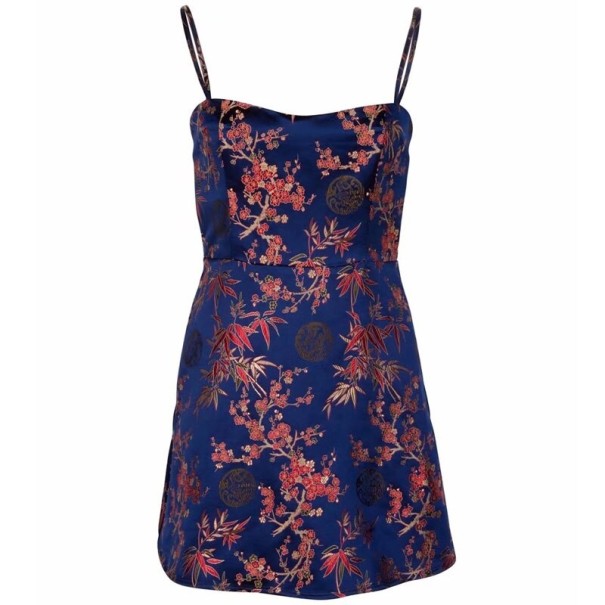 Vestido mini Giulia azul XS