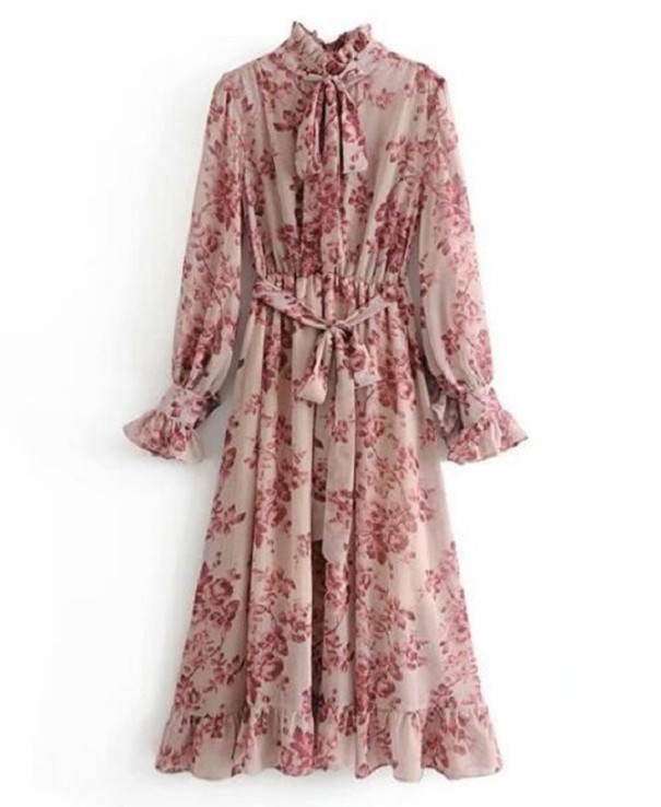 Vestido romántico de flores M