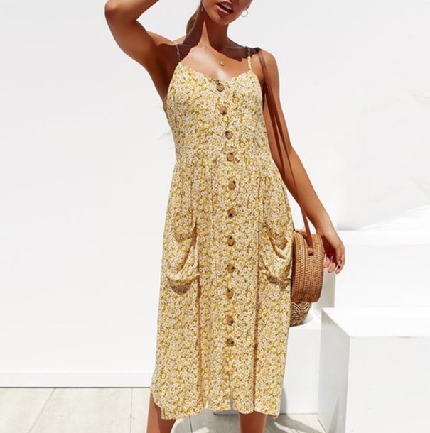 Vestido sin tirantes de mujer S 7