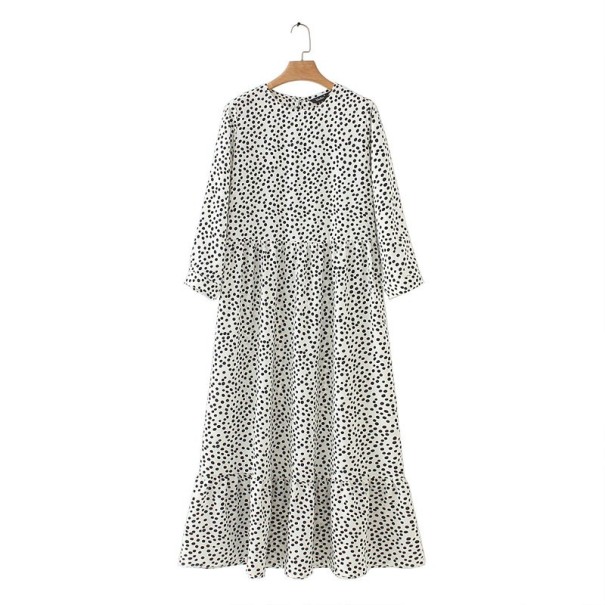 Vestido suelto de mujer con lunares L