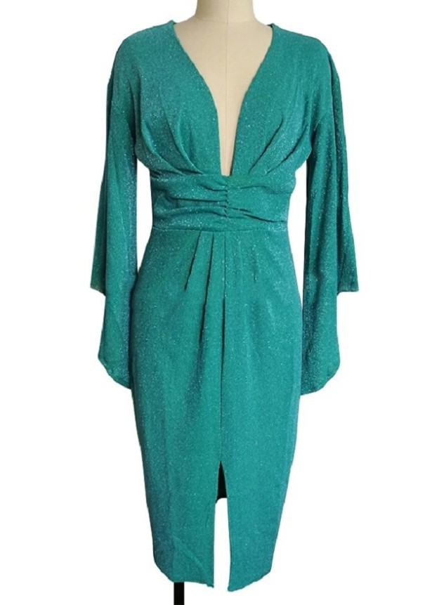 Vestido tubo brillante S