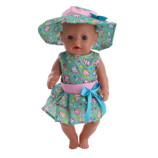 Vestidos con sombreros para muñecas 1