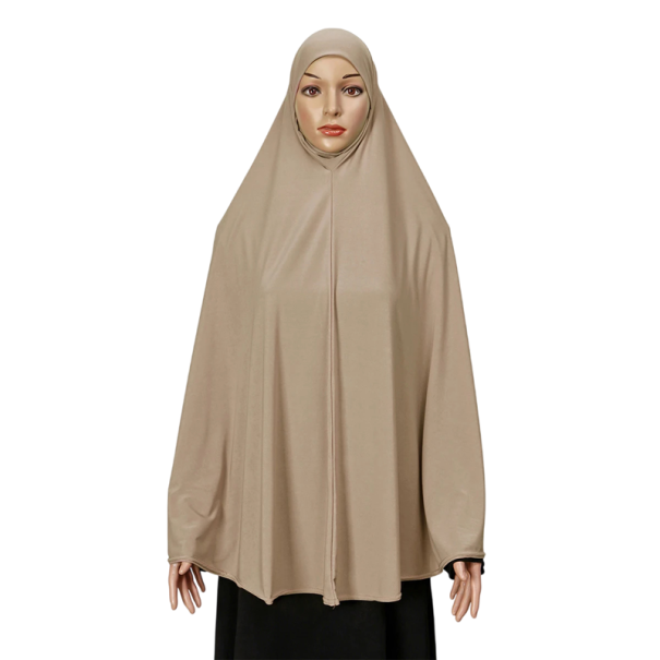 Vestidos musulmanes de uso diario de 130x113 cm de algodón y fibra de cáñamo beige