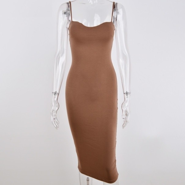 Vestidos sexys de mujer marrón M