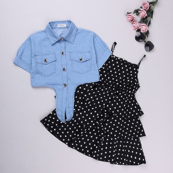 Vestidos y camisas de niña L1340 negro 7
