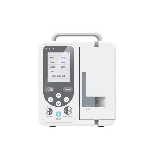 Veterinární infuzní pumpa SP750 s LCD displejem a alarmem v reálném čase 14,5x13x19,2 cm bílá pro péči o zvířata 1