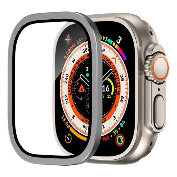 Vetro protettivo temperato da 49 mm per Apple Watch Ultra 3 2 1 HD curvato 3D copertura completa dello schermo protezione contro i graffi argento
