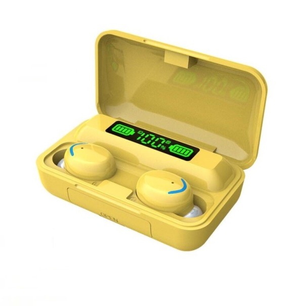 Vezeték nélküli bluetooth fülhallgató K1950 sárga