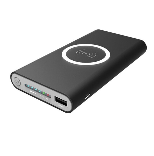 Vezeték nélküli power bank 20000 mAh K261 fekete