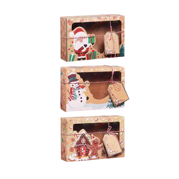 Vianočná darčeková krabička 22 x 15 x 7 cm 3 ks 1