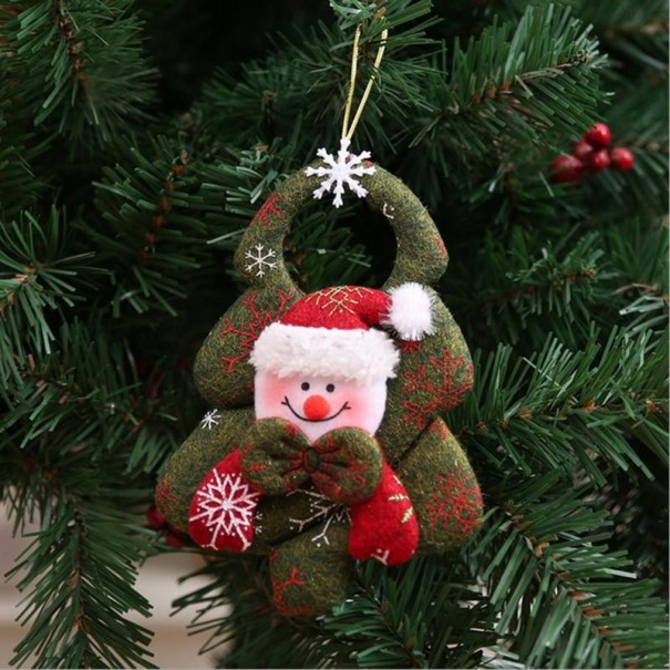 Vianočný závesná dekorácia strom 4