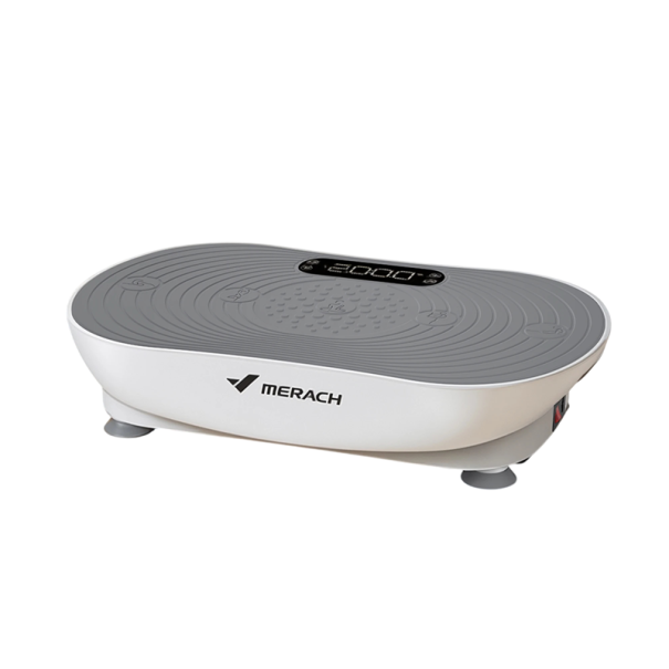 Vibrační plošina 99 rychlostí a 5 automatických programů Rozměry 56 x 34,1 x 12,5 cm Nosnost 158 kg Bluetooth i LED displej Na cvičení doma bílá