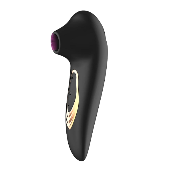Vibrador de presión para mujeres Vibrador de clítoris 10 programas de presión Juguete erótico para mujeres negro