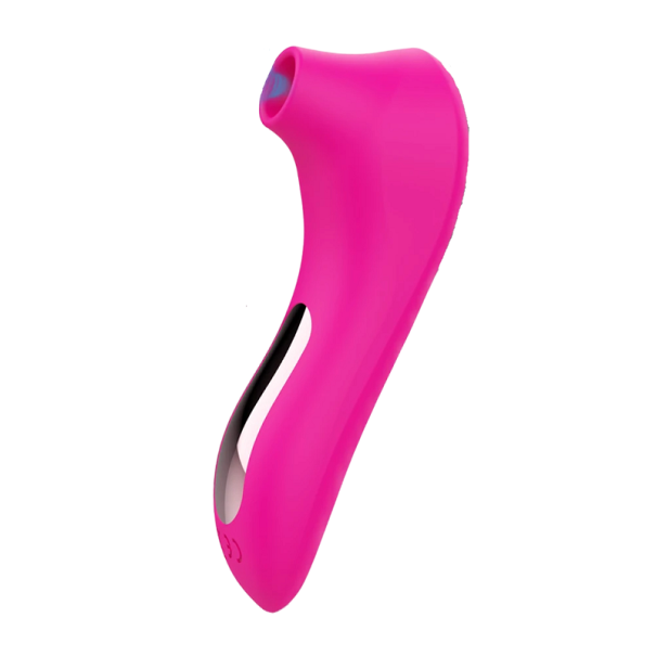 Vibrateur à pression pour femmes Vibrateur clitoridien étanche 7 programmes de pression Jouet érotique pour femmes rose foncé