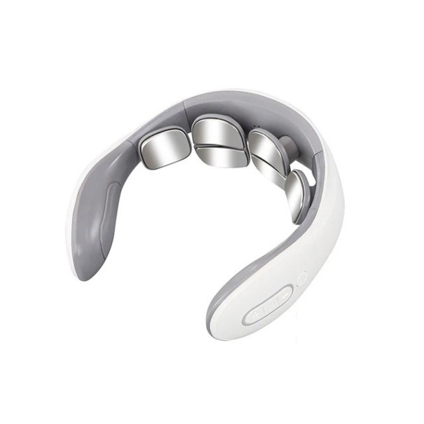 Vibrerende og varmende massageapparat til nakke og ryg med mikroelektriske pulser Ergonomisk massageapparat 42 °C Dyb afslapning mod smerter 1
