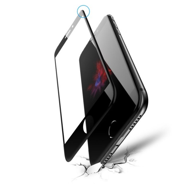 Vidrio templado 5D para iPhone blanco XR