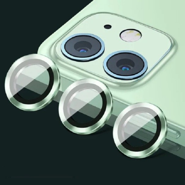 Vidro protetor para a câmara traseira do iPhone 11 Pro Max verde
