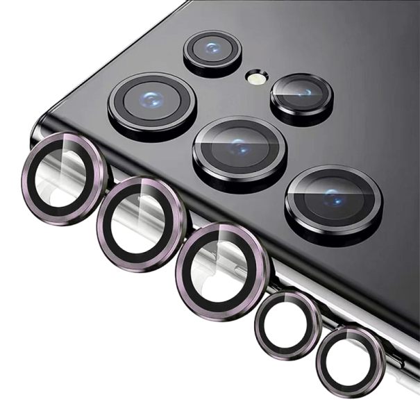 Vidro protetor para lentes de câmara para Samsung Galaxy S23 Plus roxo