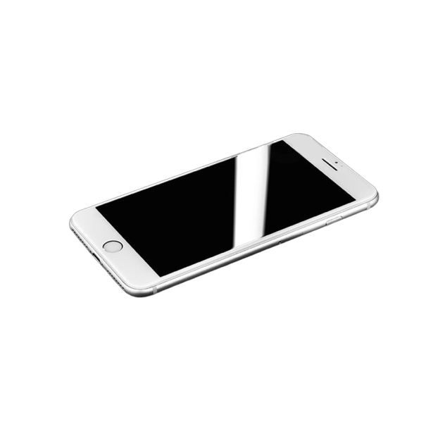 Vidro temperado 9D para iPhone 6 Plus/6s Plus branco