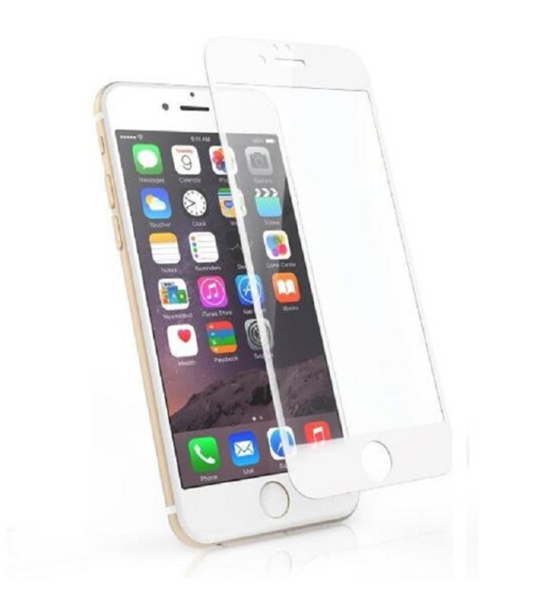 Vidro temperado protetor iPhone X, XS branco XS