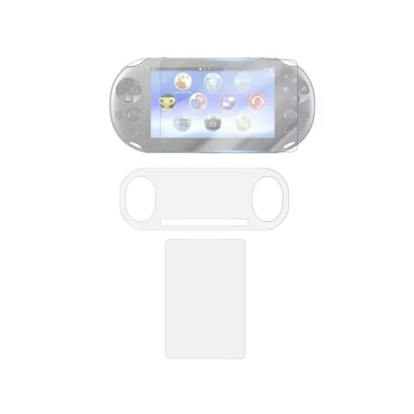 Vidro temperado protetor para Sony PS Vita 2000 Vidro frontal + Parte traseira Película transparente Proteção resistente a riscos Vidro rígido 1
