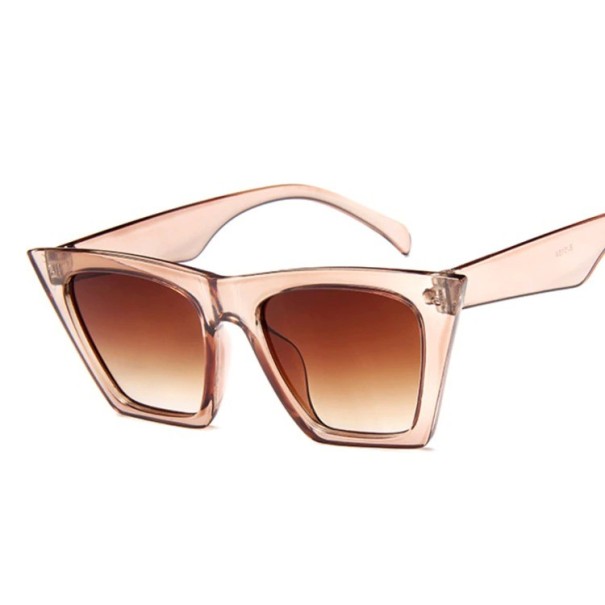 Vierkante dameszonnebril E1247 beige