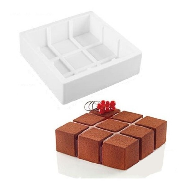 Vierkante siliconen cakevorm 4