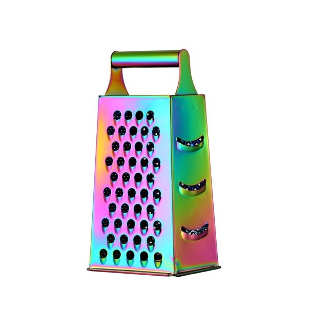 Vierkantige roestvrijstalen rasp regenboogkleur