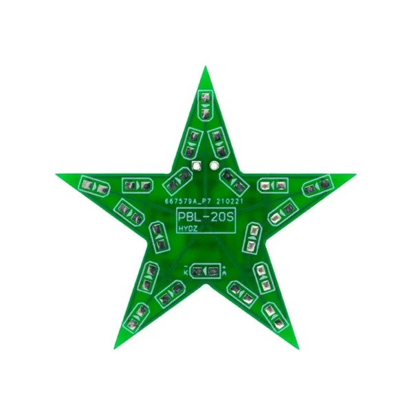 Vijfpuntige LED ster 7 x 7 cm Ademend lichteffect Kleurenlicht voor solderen Leer elektronische set voor decoratie 1