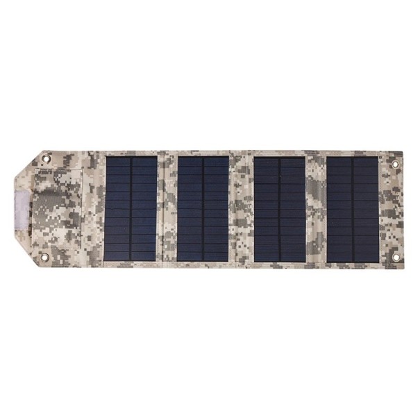 Vikbar solpanel 60W USB 5V 610x180 mm Bärbar solenergibank med laddningskabel för utomhuscamping och vandring
