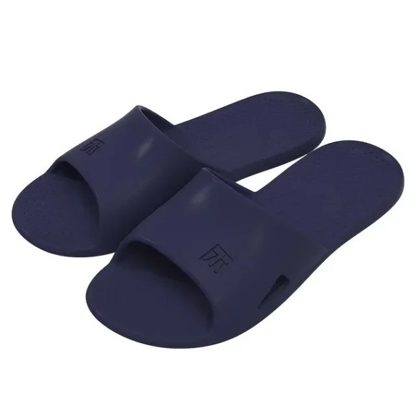 Vikbara platta herrtofflor för resor Halkfria lätta flipflops kompakta skor för resväska Bekväma resetofflor blå 46-47