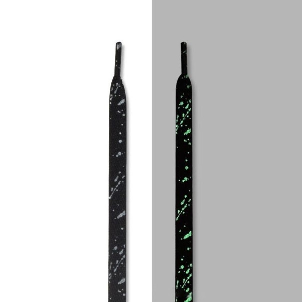 Világító cipőfűző 140 cm fekete
