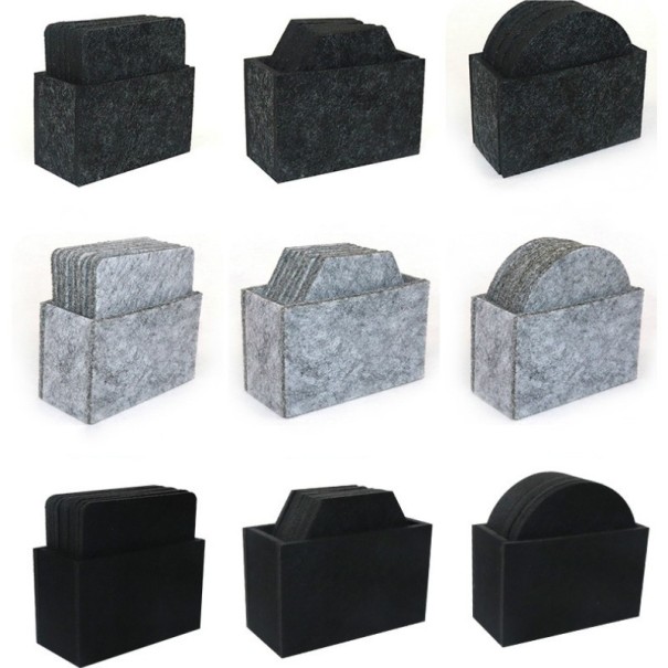 Vilt onderzetters met standaard 8 stuks