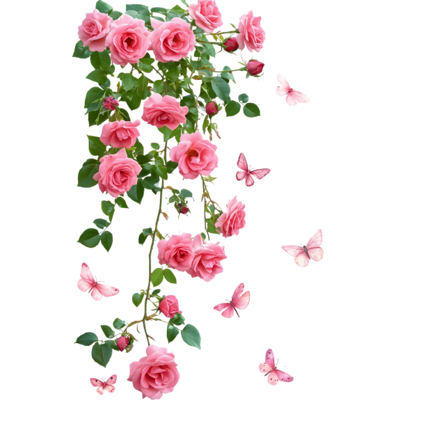 Vinduesklistermærke 35x56cm PVC Blomsterklatreplante og Sommerfugle Dekorativ vinduesfolie med naturligt motiv til glas i lejligheden 1