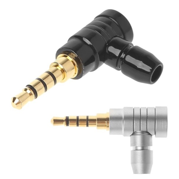 Vinklad 3,5 mm jackplugg