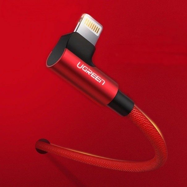 Vinklad datakabel för Apple Lightning till USB K589