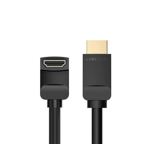 Vinklet HDMI 2.0-tilslutningskabel M/M 1 m 1