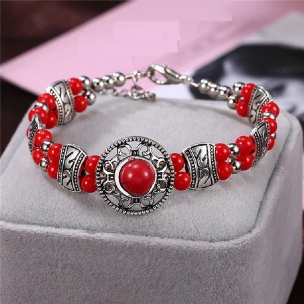 Vintage-Armband für Damen H233 rot