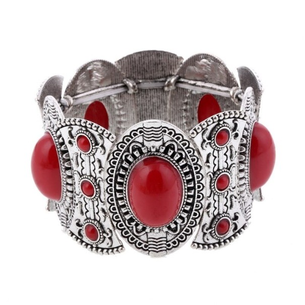 Vintage-Armband für Damen H555 rot