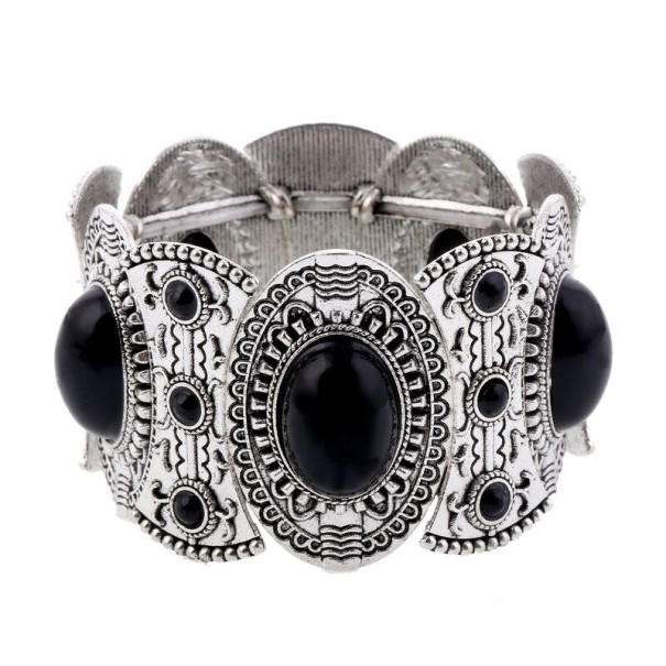 Vintage-Armband für Damen H555 schwarz