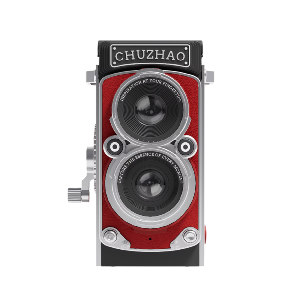 Vintage cyfrowy aparat fotograficzny 12 MP 1080P FHD 15–45 mm CMOS 1000 mAh retro kamera do vloggingu karta SD USB-C czerwony