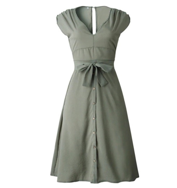 Vintage-Kleid für Damen S 3